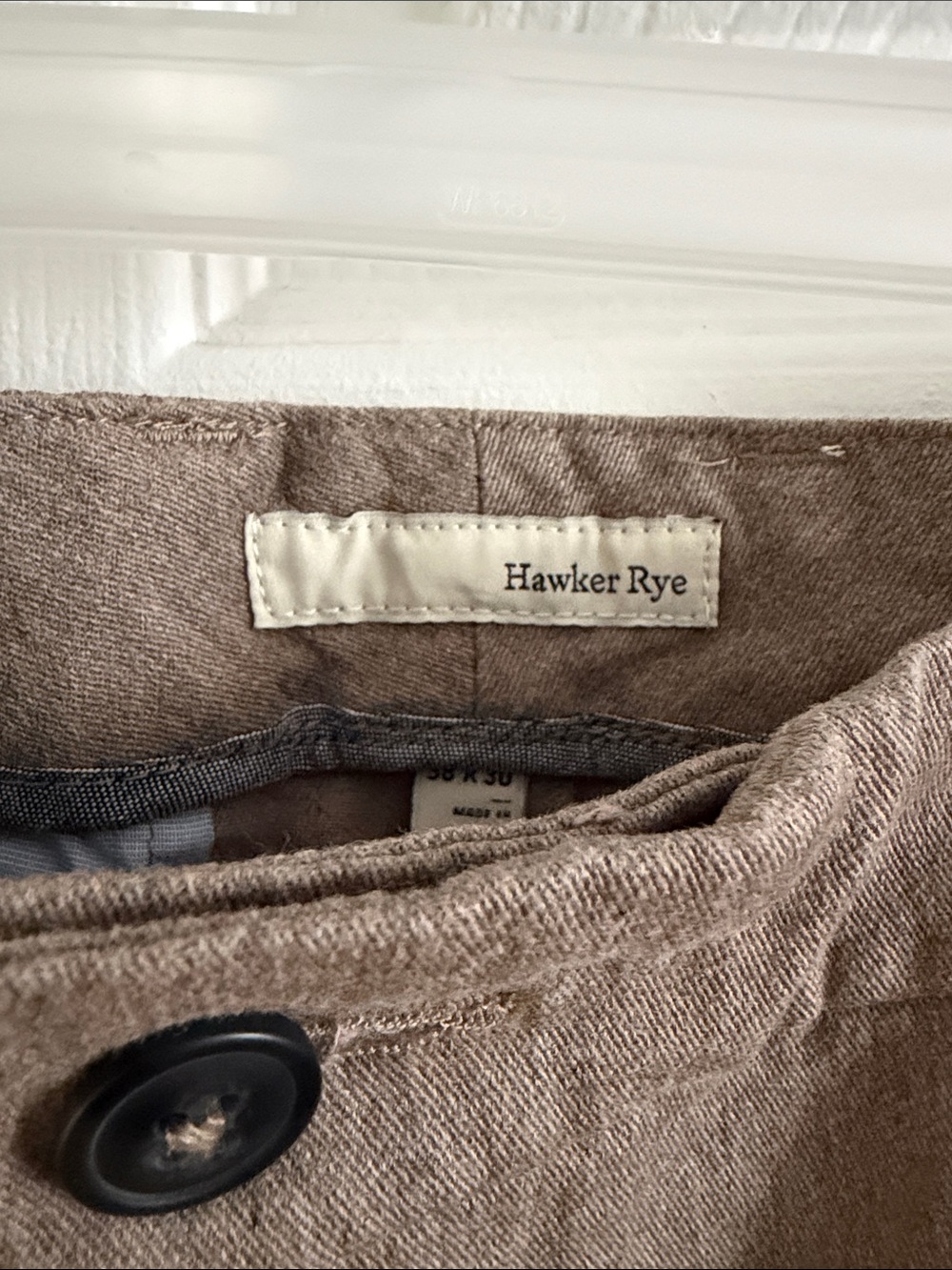 Hawker Rye Men's Brown Classic Straight Chino Pants - Picture 2 of 15